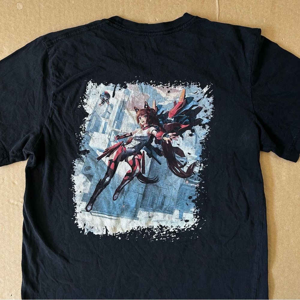 Anime Expo AX 2014 Black T-shirt Rin Hoshizora Anime Character Men’s Medium Tee